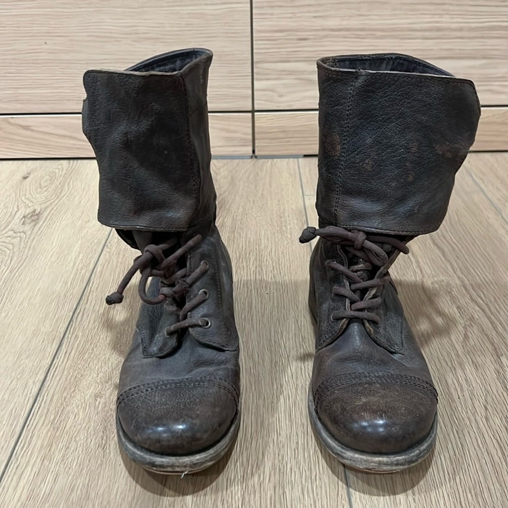 All Saints Brown Leather Boots